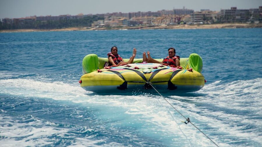 Alicante: Boat Powered Crazy Sofa Ride - Boarding the crazy sofa: what you’re signing up for