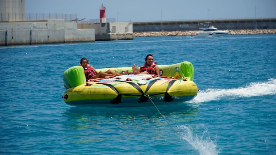 Alicante: Boat Powered Crazy Sofa Ride - Timing and duration: a one-day activity with scheduled starts