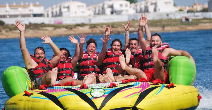 Alicante: Boat Powered Crazy Sofa Ride - Where the ride starts in Alicante: Puerto Marina meeting point