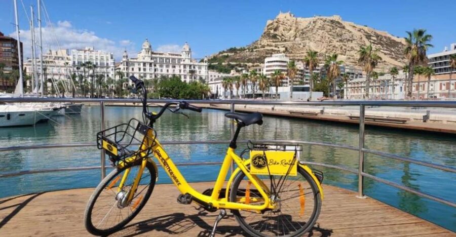 Alicante: City and Beach Bike Tour - Getting oriented fast at Alicante By Bike in yellow