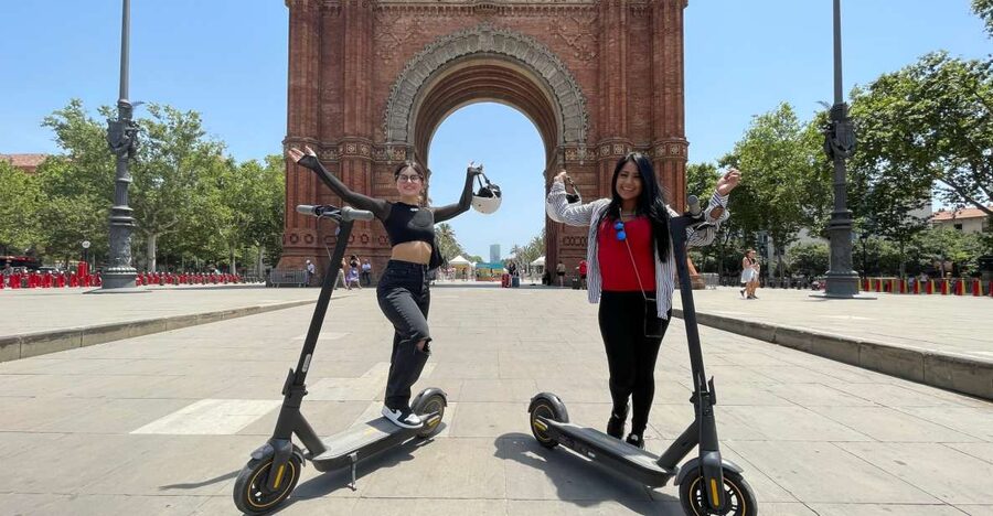 Barcelona: 2-Hour e-Scooter Tour - Ending with the W Hotel: modern Barcelona as a photo payoff