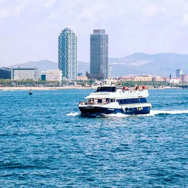 Barcelona: Boat Tour in Las Golondrinas - Open deck sun, sea breeze, and the reality of limited narration