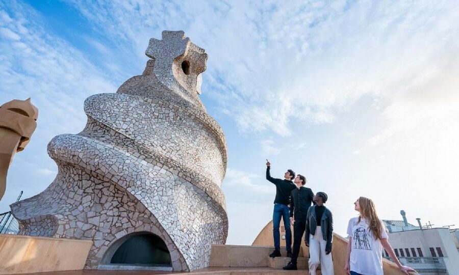 Barcelona: Casa Batlló, Casa Milà & Casa Vicens Guided Tour - Casa Milà, La Pedrera: stone waves, seaweed railings, and a lived-in feel