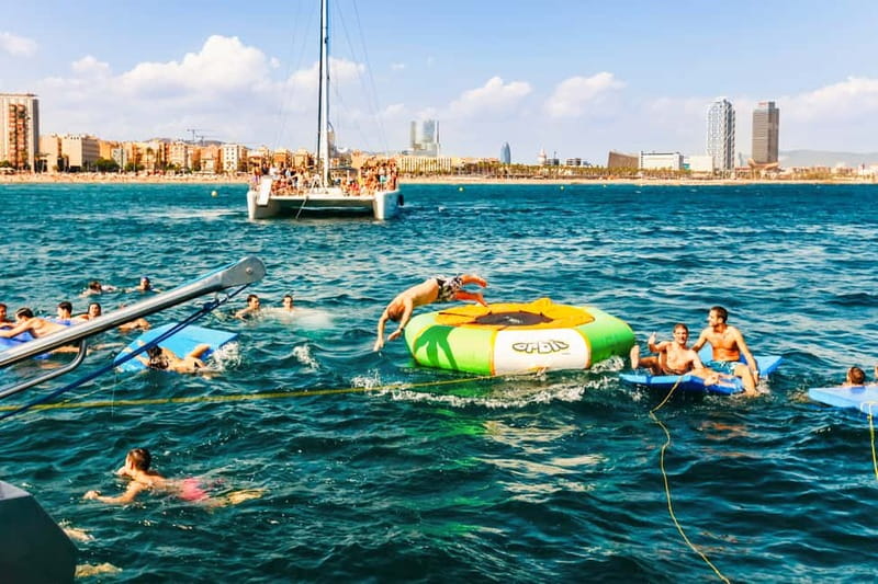 Barcelona: Catamaran Party Cruise with BBQ Meal - Getting to Port Olímpic, then finding the gate by the water