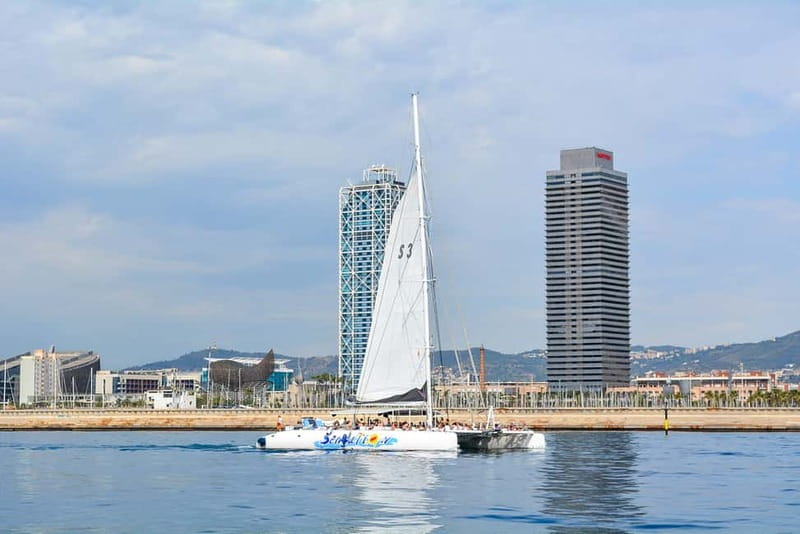 Barcelona: Catamaran Party Cruise with BBQ Meal - Music and dancing on a catamaran: the crew makes the difference