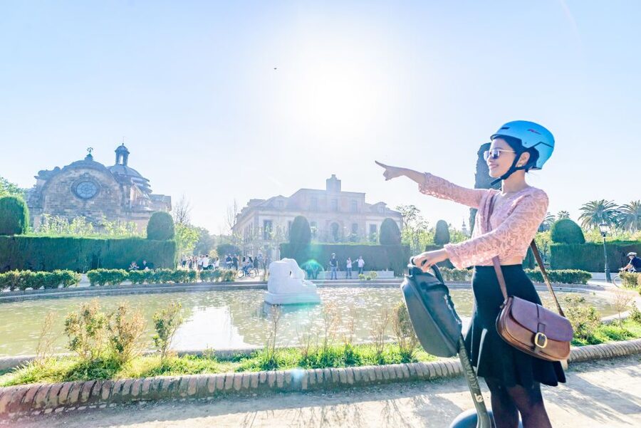 Barcelona: City and Seafront Guided Segway Tour - Port Vell: cruise ships, then the panoramic payoff at Olympic Port