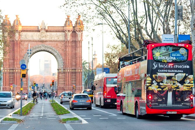 Barcelona City Tour Hop-On Hop-Off with Optional Boat - Audio guide, top-deck comfort, and the hearing assist detail