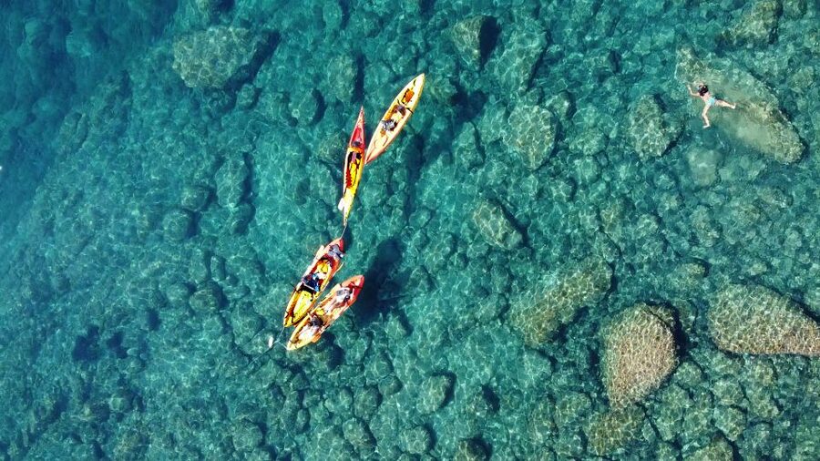 Barcelona: Costa Brava Kayak, Snorkel & Cliff Jump & Lunch - Platja de Sant Pol lunch and Camino de Ronda walk