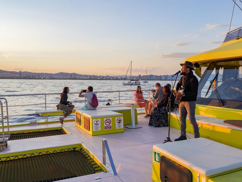 Barcelona: Daytime or Sunset Catamaran Cruise with Music - Conservation bonus: sea clean-up and coral planting