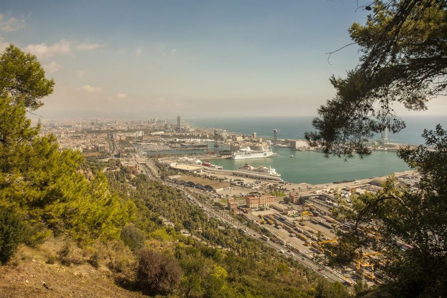 Barcelona: E-Bike Tour with Montjuic Cable Car & Boat Ride - Montjuïc cable car panoramas, and what changes until March 2