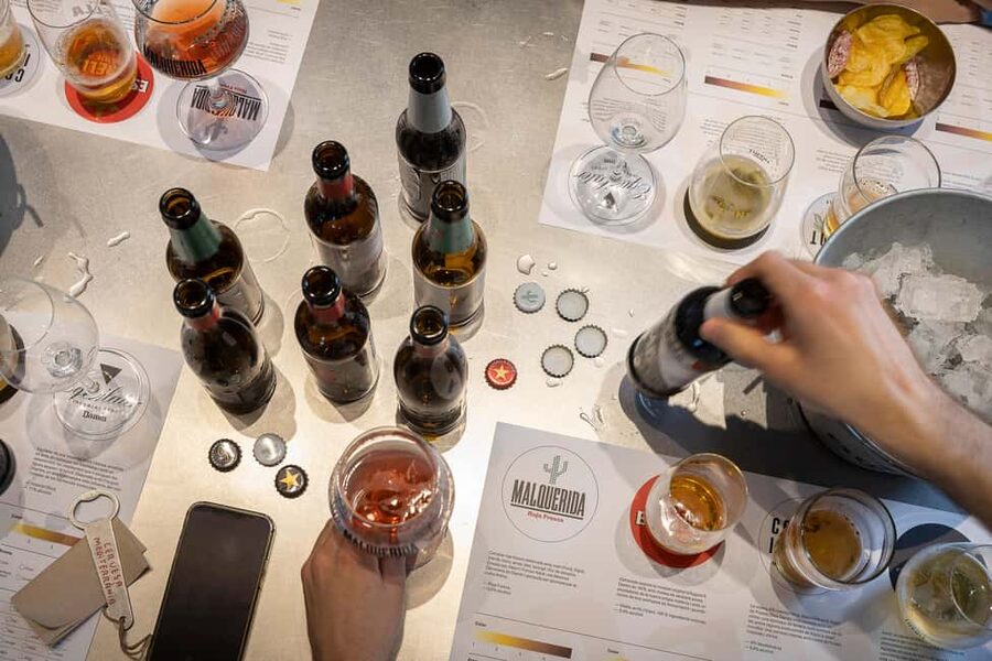Barcelona: Estrella Damm Brewery Guided Tour with Tasting - The five-beer organoleptic tasting, with snacks that keep you sharp