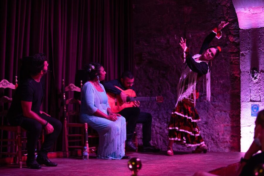 Barcelona: Flamenco Show at Palau Dalmases - Seating zones in a small tablao: VIP, Zone A, and Zone B