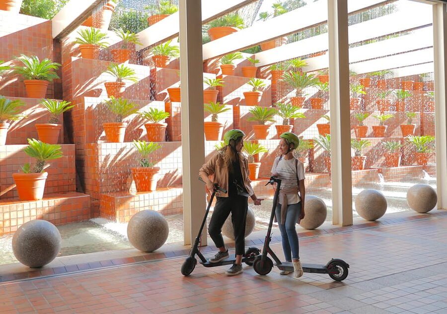 Barcelona: Gaudi Highlights Guided Tour by Electric Scooter - Barceloneta Beach and the Mirador del Mediterrani W break the pace
