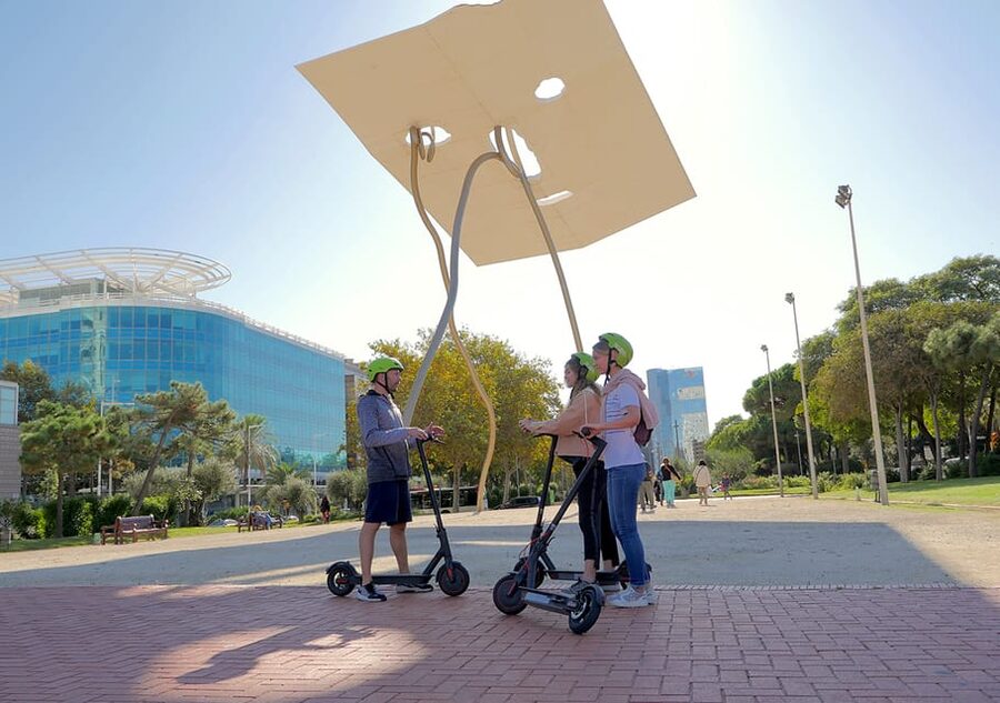 Barcelona: Gaudi Highlights Guided Tour by Electric Scooter - Port Fòrum and the short science stop that adds context