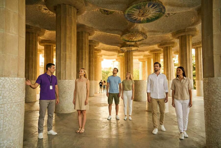 Barcelona: Gaudí’s Park Güell Tour with Fast-Track Ticket - Walking realities, headsets, and how group pace affects the experience