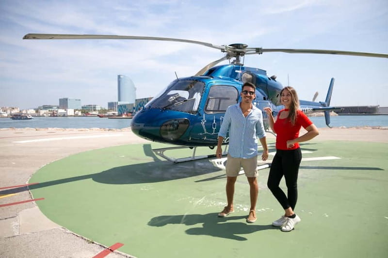 Barcelona: Helicopter Flight & Heliport Boat Transfer - Spotting Barcelona Icons: Agbar Tower, Olympic Port, and Passeig de Gràcia