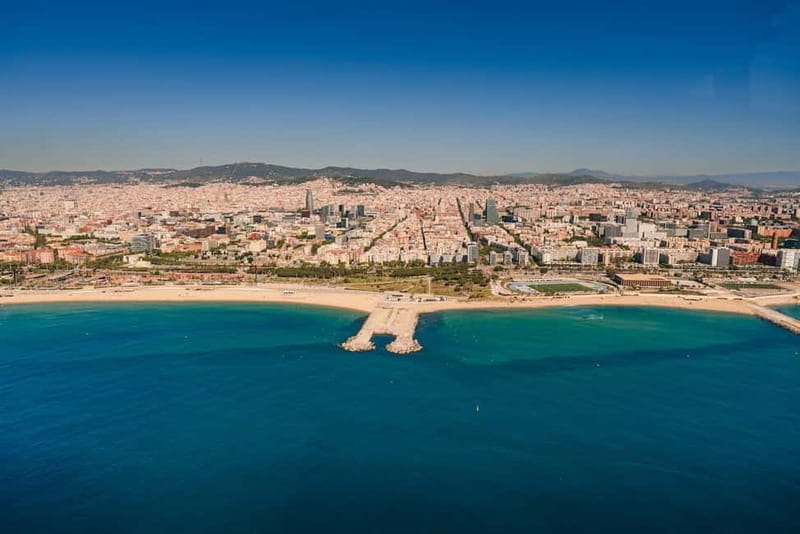Barcelona: Helicopter Flight & Heliport Boat Transfer - Port Forum and the Blue Museum Rooftop Views