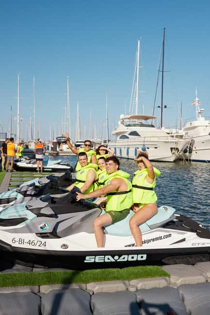 Barcelona: Jet ski rental without a license - The 1-hour water time: how the ride actually unfolds