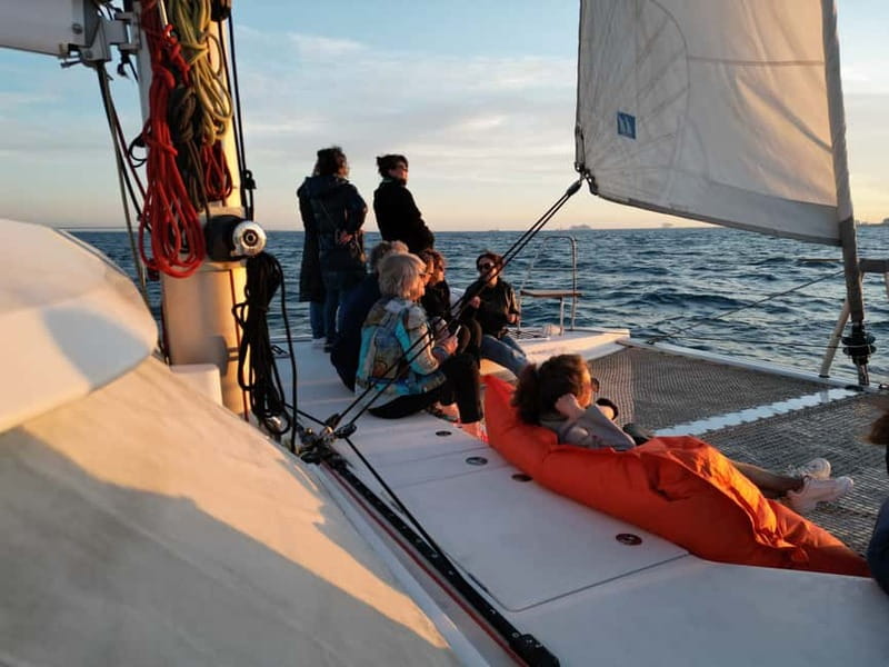 Barcelona: Luxury Catamaran Sunset Cruise - Port Olímpic Check-In and the Welcome Drink Moment