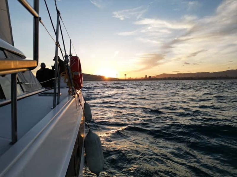 Barcelona: Luxury Catamaran Sunset Cruise - The Real Star: That Mediterranean Sunset Color Show