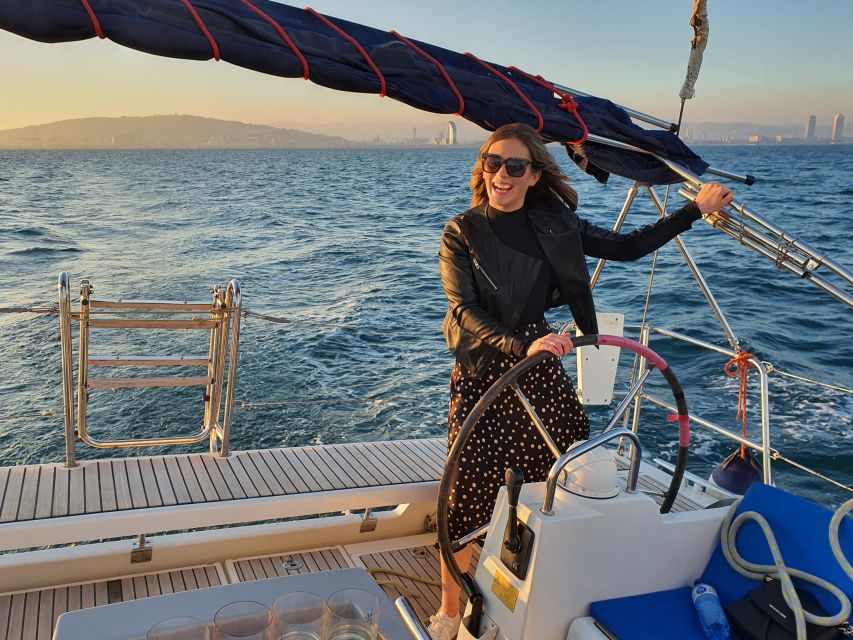 Barcelona: Luxury Private Yacht Daytime Cruise - Where the Sights Line Up: Montjuic, Barceloneta, W Hotel, and Sagrada Familia