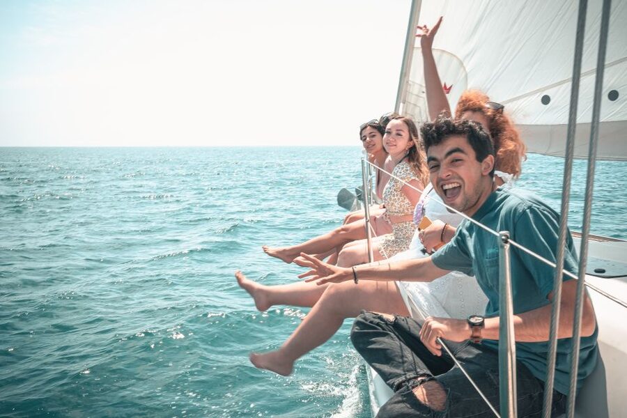 Barcelona: Midday or Sunset Sailing with Open Bar and Snacks - Swimming with the sea: fun if weather cooperates