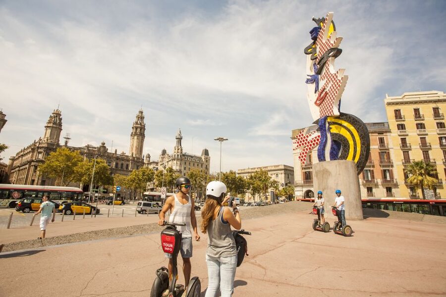 Barcelona: Old Port and Gothic Quarter Guided Segway Tour - Barri Gòtic and the Roman Wall zone, where the city turns medieval fast