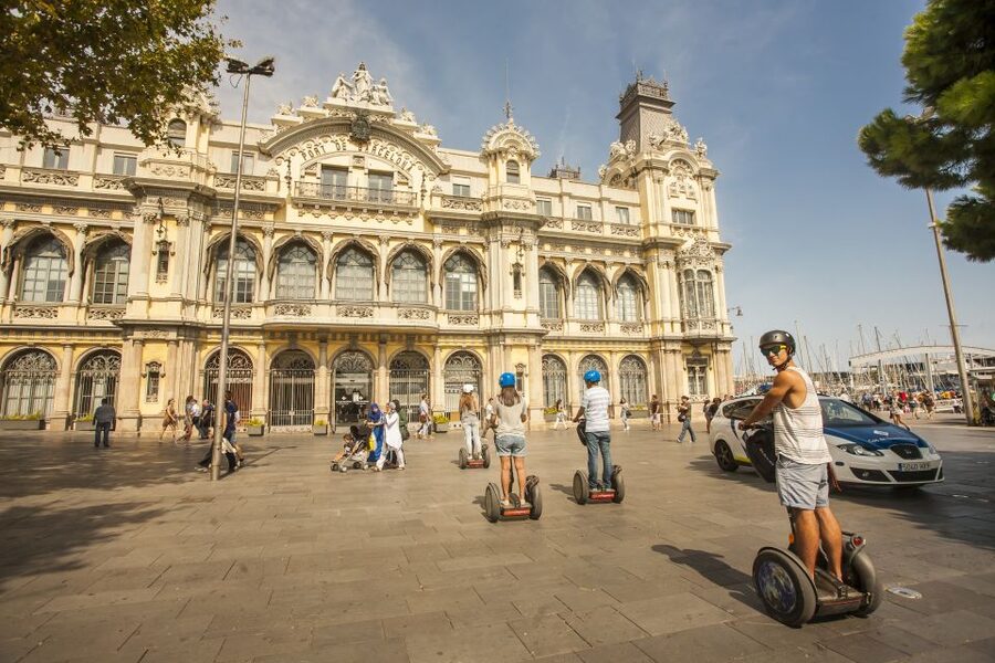 Barcelona: Old Port and Gothic Quarter Guided Segway Tour - Getting rolling at Carrer del Correu Vell, 6 (and what the first minutes feel like)