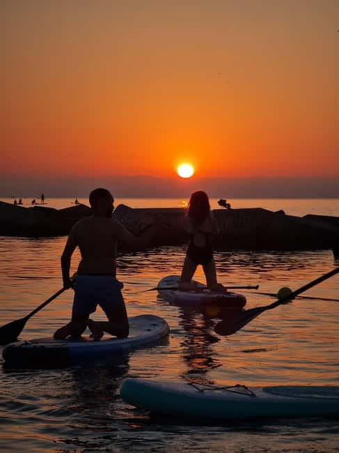 Barcelona: Paddleboarding at Sunrise. Includes: instructor, photos, equipment - Who should book this sunrise paddleboarding session, and who should think twice