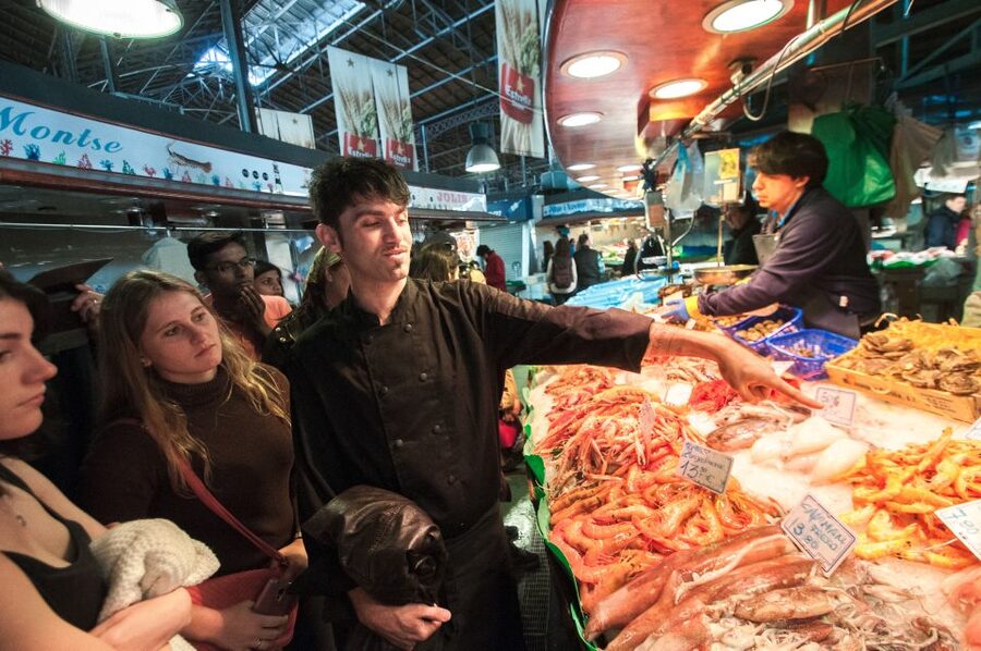 Barcelona: Paella Cooking Experience & Boqueria Market Tour - What you actually eat: enough to make it a full outing