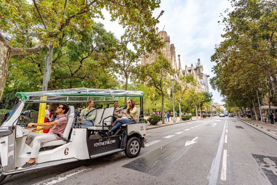 Barcelona: Private City Tour by Eco Tuk Tuk - Plaça de Catalunya and the Gothic Quarter: where the city feels like a maze