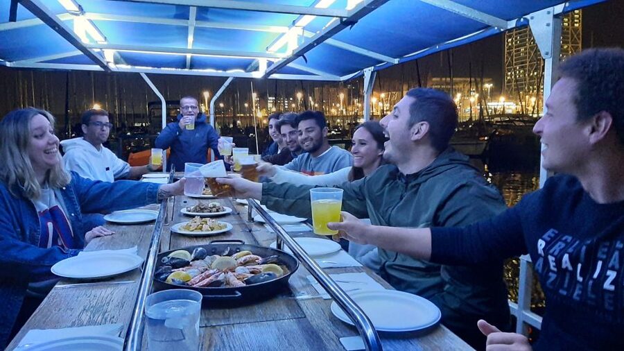 Barcelona: Private Evening Cruise with Dinner and Drinks - The paella, sangria, and beer part you will actually remember