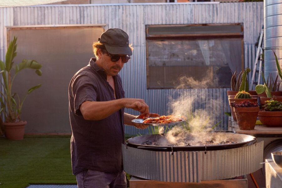 Barcelona: Rooftop Paella Cooking Class with Sangria - Cooking the Seafood Paella From Scratch
