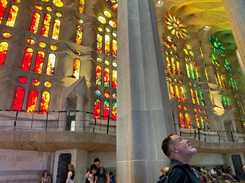 Barcelona: Sagrada Família Tour with Skip-the-Line Access - The inside wow factor: tree-like columns and rainbow light