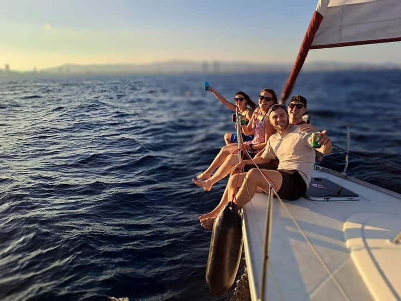 Barcelona: Sailing Tour with Drinks and Snacks - The Mediterranean swim stop: what happens in that 30 minutes