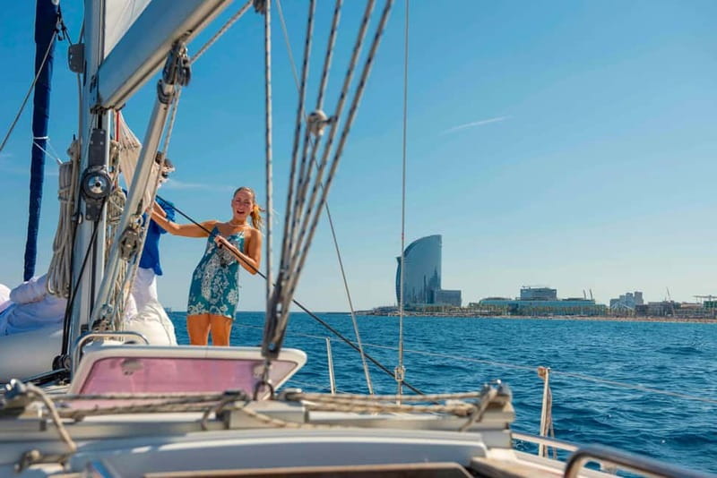 Barcelona: Sailing Tour with Young Local Captain & Drinks - Port Marina Vela, Dock 95, and the start of your water-level Barcelona