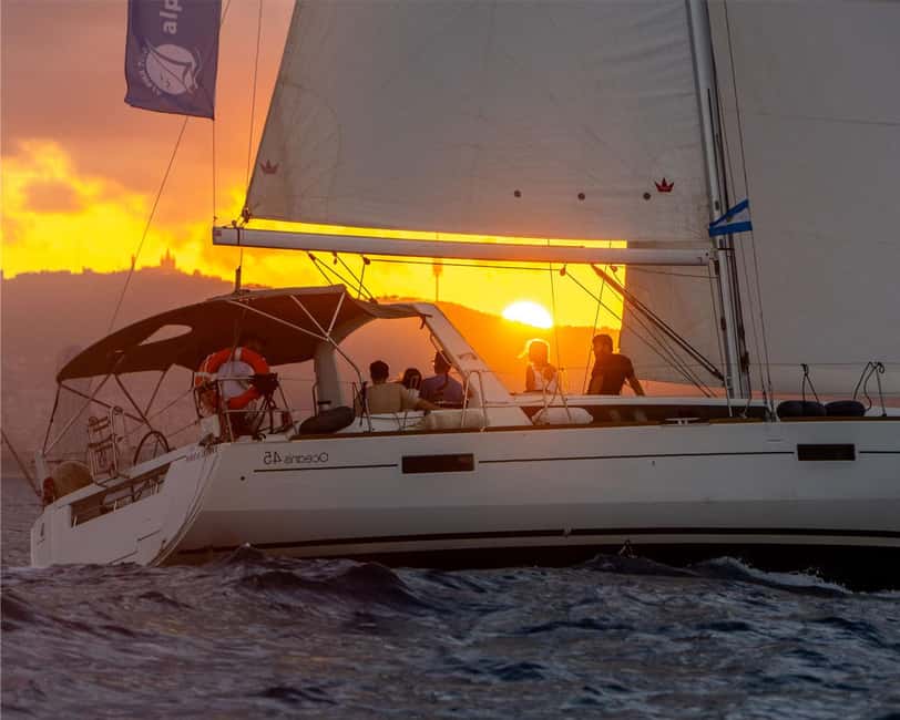 Barcelona: Sailing with Open Bar, Catalan Snack & Swim Stop - How Captains Make the Difference, From Stories to Mini Lessons