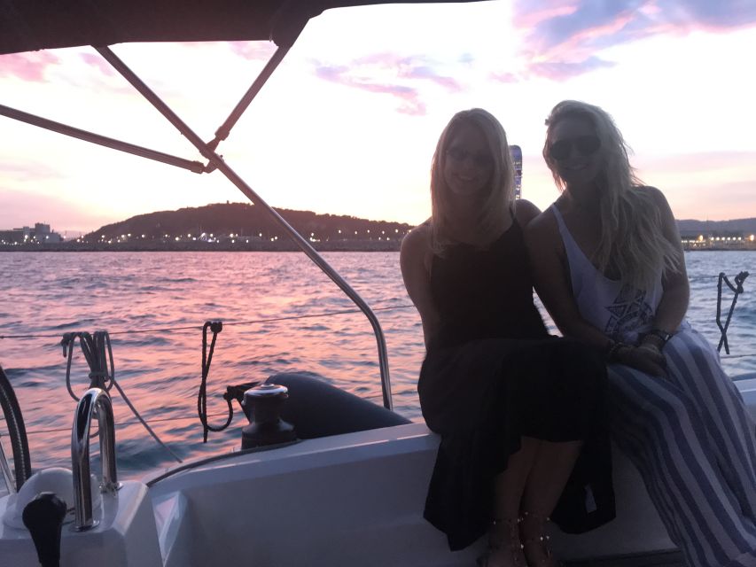 Barcelona: Sunset Sailing Tour with Open Bar & Snacks - Sunset on the water, then the longer sail back