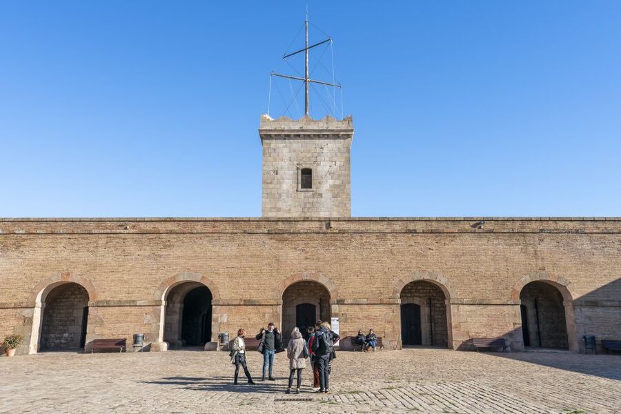 Barcelona: Walking tour with Montjuic Castle & Cable Car - El Raval streets, multicultural Barcelona, and Botero’s Cat statue moment