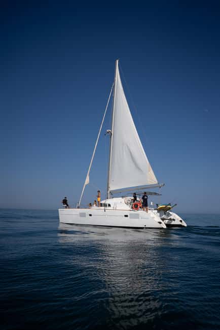 Benalmádena: Sailing & Dolphin Watching with Snacks/Drinks - The Calm-Water Swim Stop: Snorkel, Paddleboard, and Easy Hanging Out