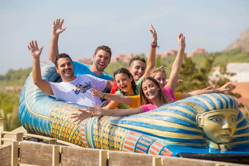 Benidorm: Terra Mítica Theme Park Entrance Ticket - Egypt Zone: Gates of Karnak, Alexandria Gate, and Blue Nile Falls