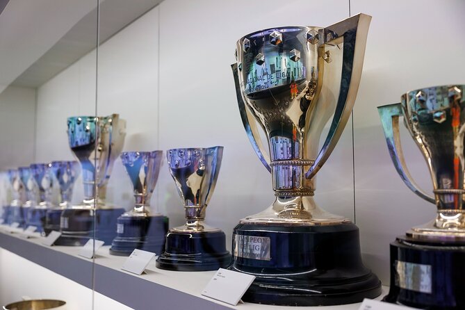 Bernabeu Stadium & Real Madrid Museum Guided Tour - Stadium walking, benches and dressing rooms when access is open