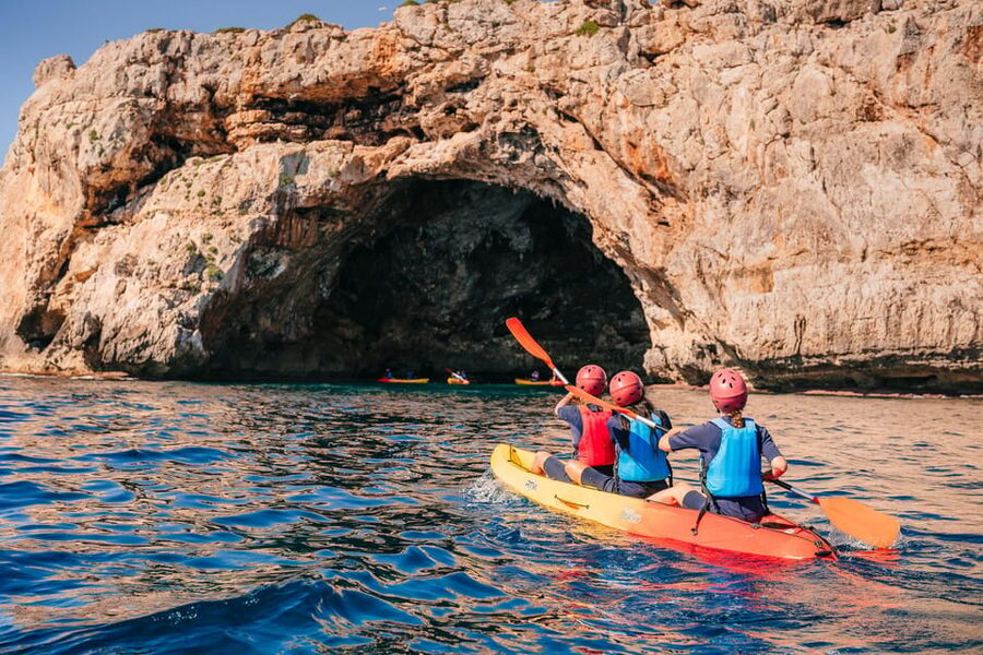 Cala Varques: Guided Sea Caves Kayak & Snorkeling Expedition - Photos included, waterproof phone option, and how to get good shots