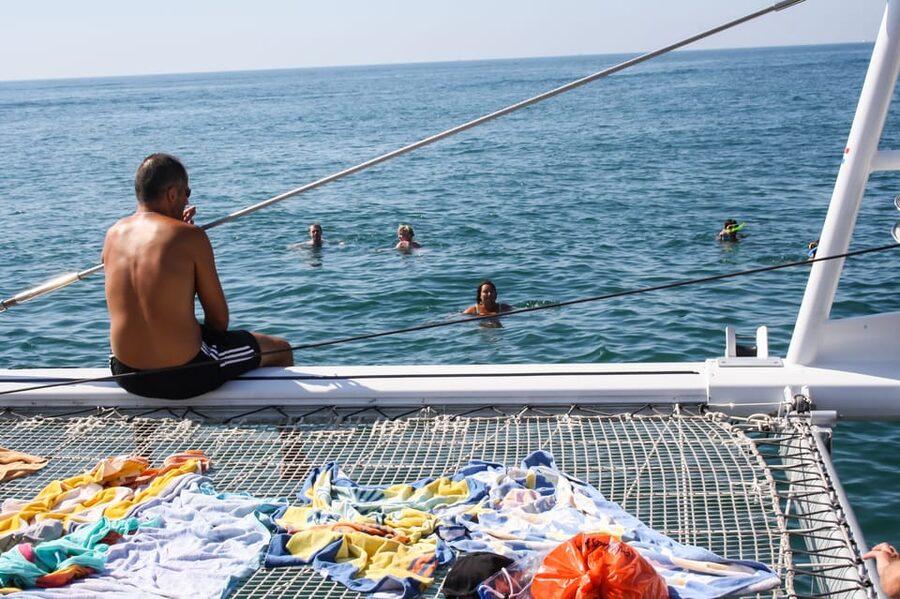 Cambrils: Costa Daurada Sail Catamaran Cruise - Snorkelling gear included: mask and tube, simple and useful