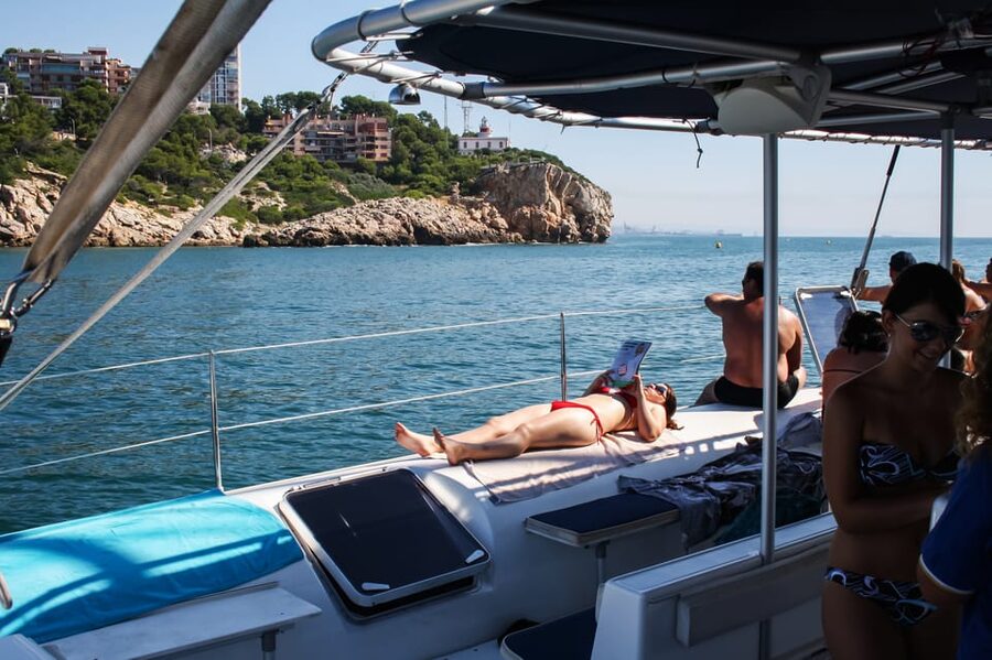 Cambrils: Costa Daurada Sail Catamaran Cruise - Where you’ll swim, and why weather matters