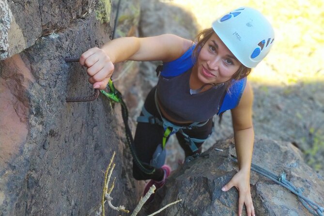 Climbing + Zipline + Via Ferrata + Cave. Adventure route in Gran Canaria - Via Ferrata: Learning Alpinist Techniques in a Safety-First Section