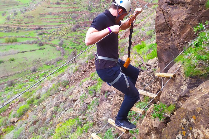 Climbing + Zipline + Via Ferrata + Cave. Adventure route in Gran Canaria - Pace and Fitness: What Moderate Physical Fitness Really Means