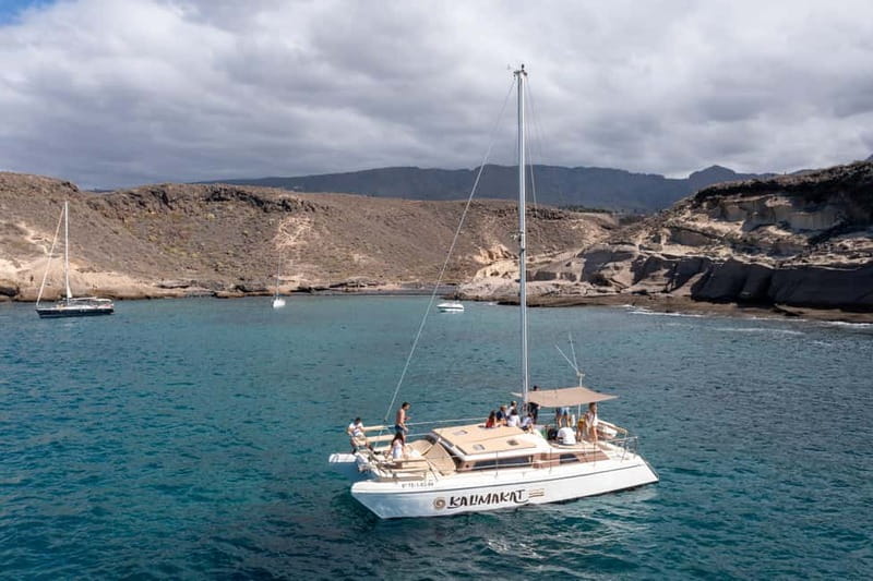 Costa Adeje: Catamaran Tour, Snorkelling, Snacks & Drinks - Sailing Past Fañabe and Torviscas, With Teide in View