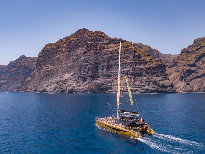 Costa Adeje: Masca and Los Gigantes Whale Watching Cruise - Lunch and drinks onboard: included, practical, and family-friendly