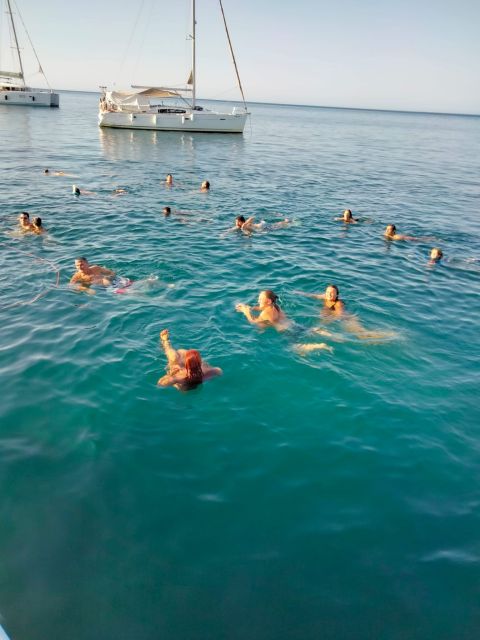 Denia: Cova Tallada Catamaran Tour and Swimming Stop - From Boramar Ticket Office, Then Out to the Coast